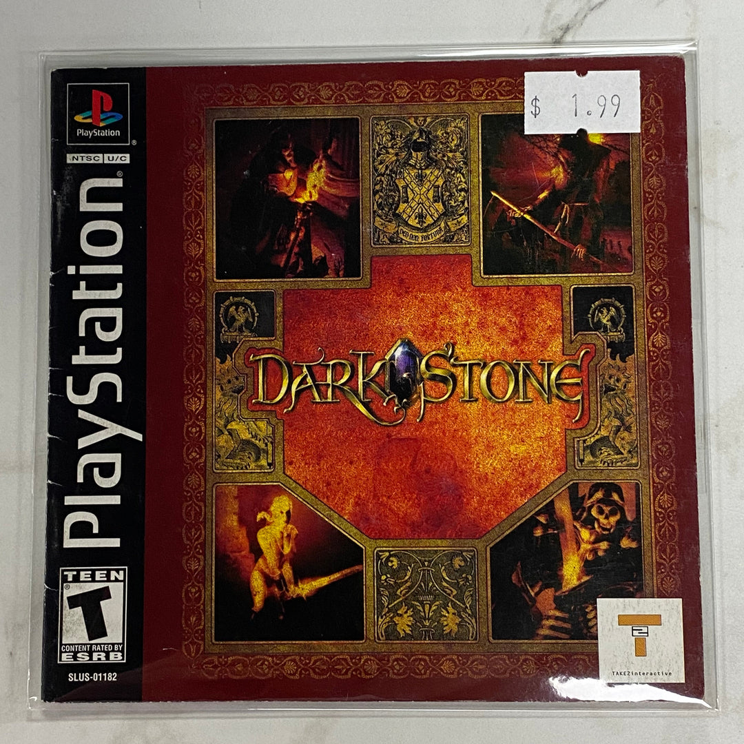 Darkstone - Playstation 1 PS1 Manual ONLY MO61226