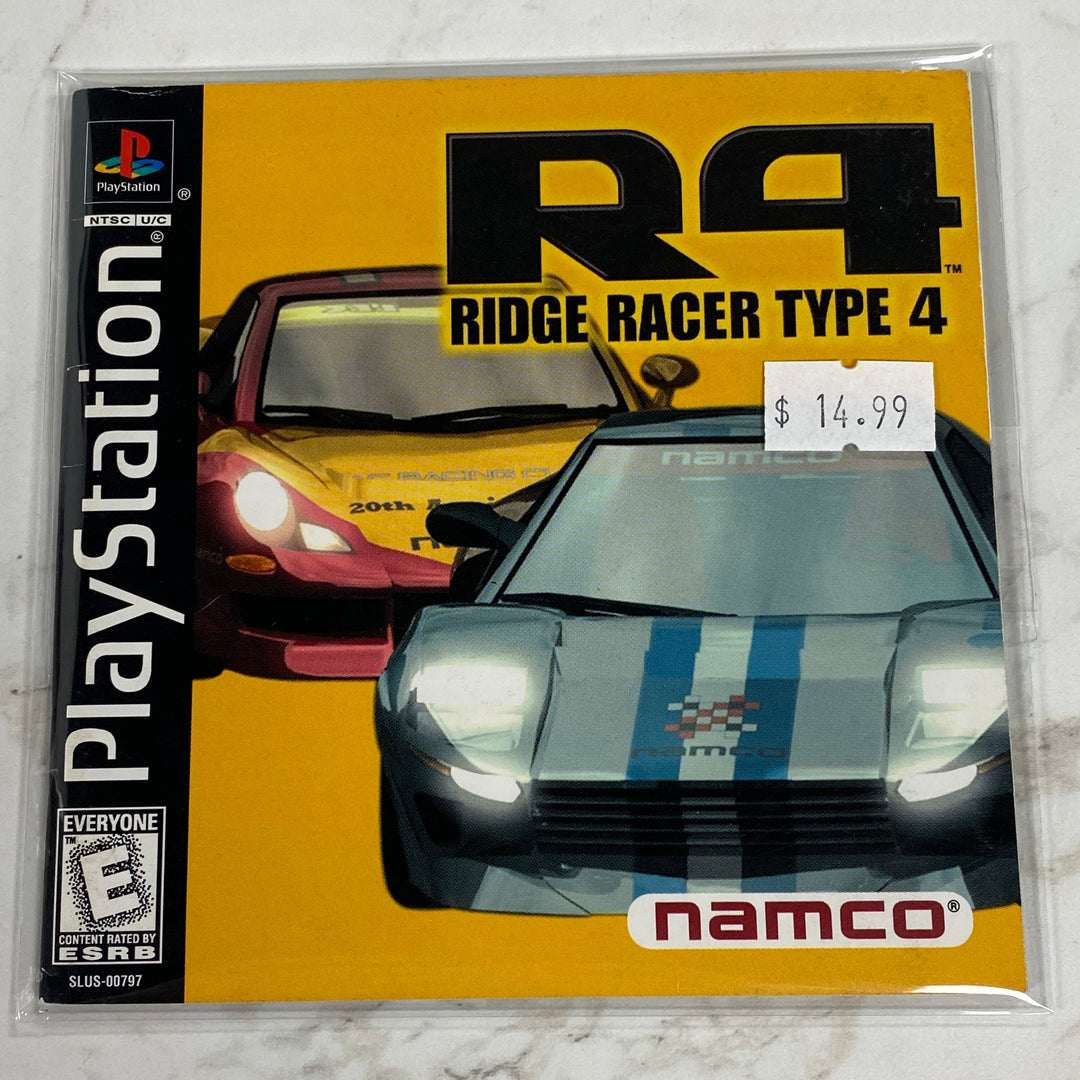Ridge Racer Type 4 - Playstation 1 PS1 Manual ONLY MO61326