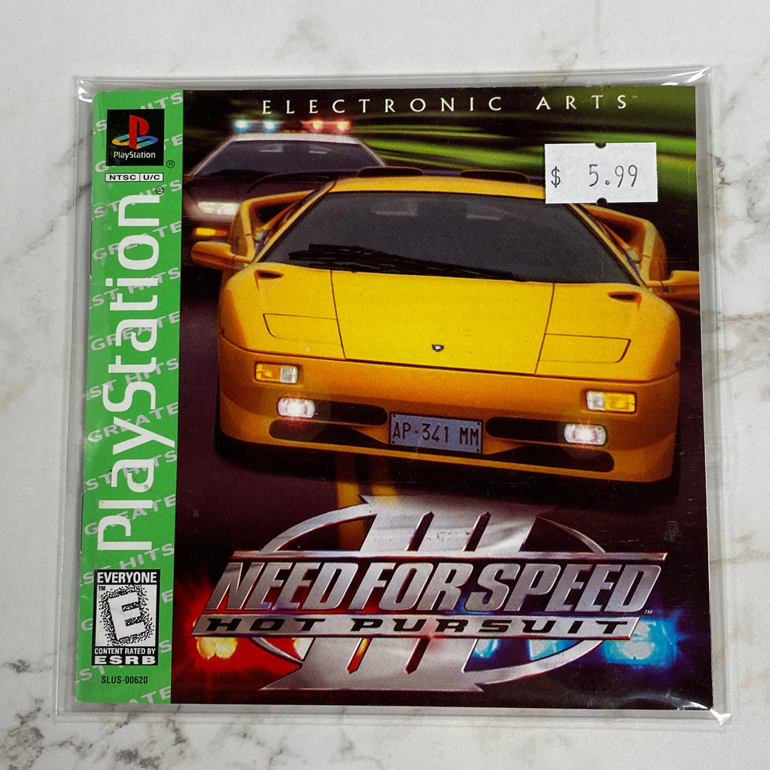 Need for Speed III (3) Hot Pursuit - Playstation 1 PS1 Manual ONLY MO61326