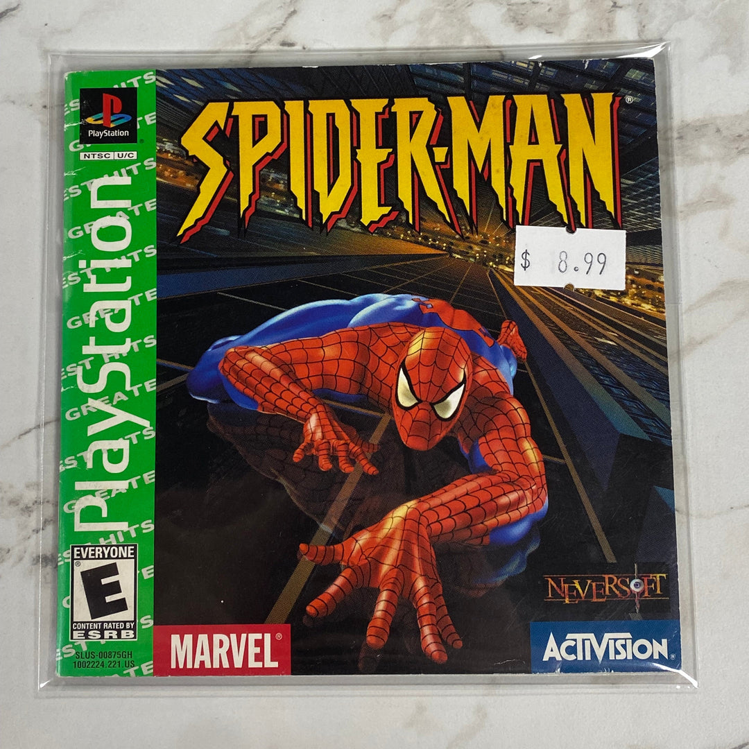 Spiderman [Greatest Hits] - Playstation 1 PS1 Manual ONLY MO61326