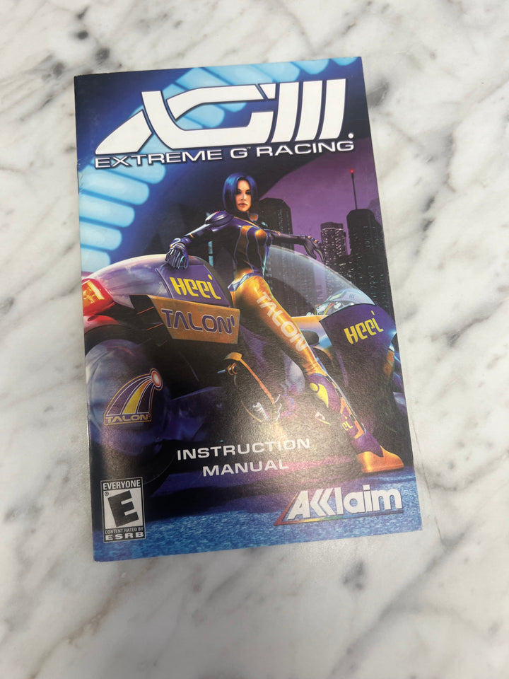 Extreme G Racing 3 III XG3 PS2 Playstation 2 MANUAL ONLY MO92324