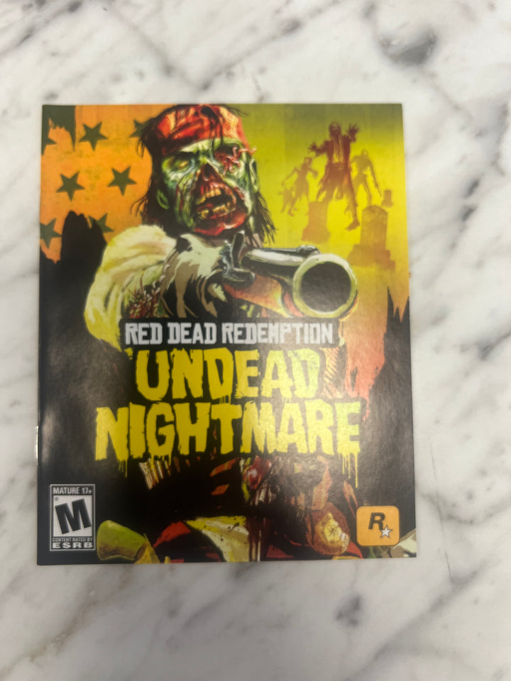 Red Dead Redemption Undead Nightmare PS3 Playstation 3 MANUAL ONLY MO92324