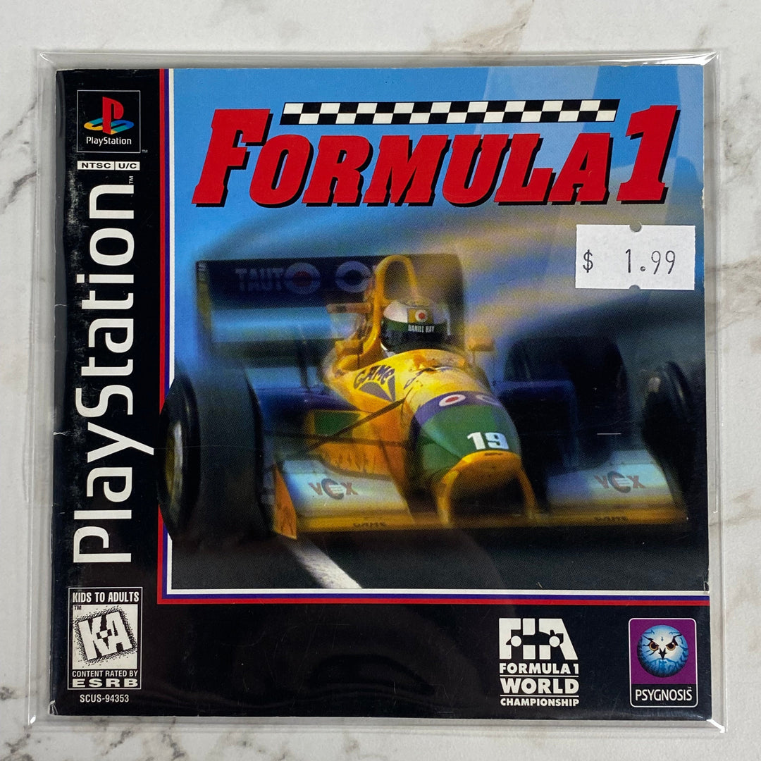 Formula 1  - Playstation 1 PS1 Manual ONLY MO61326