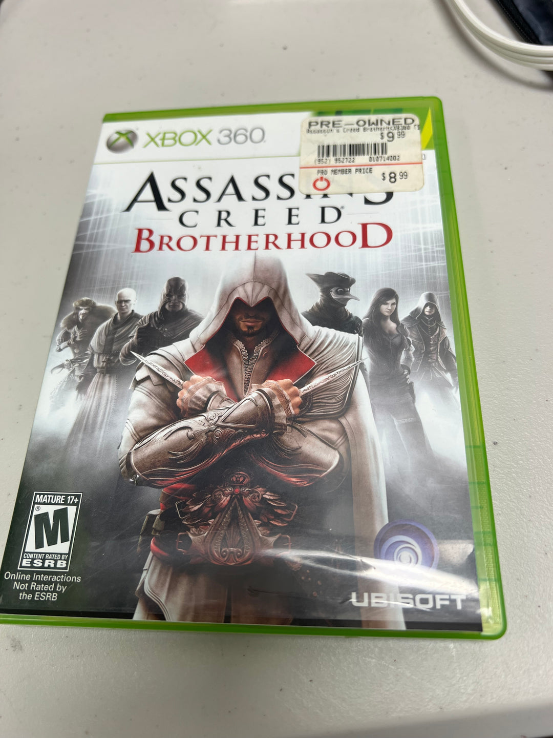 Assassin's Creed Brotherhood for Microsoft Xbox 360 in case. Tested and Working.    OS102924