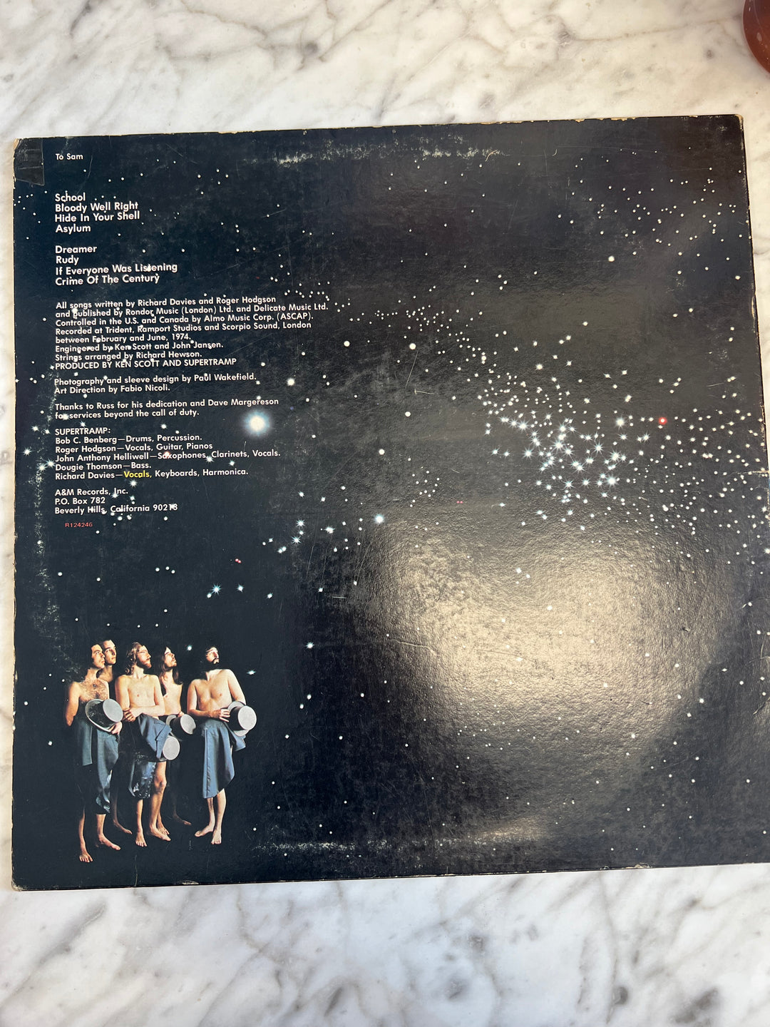 Supertramp - Crime of the Century - Vinyl Record DR7924