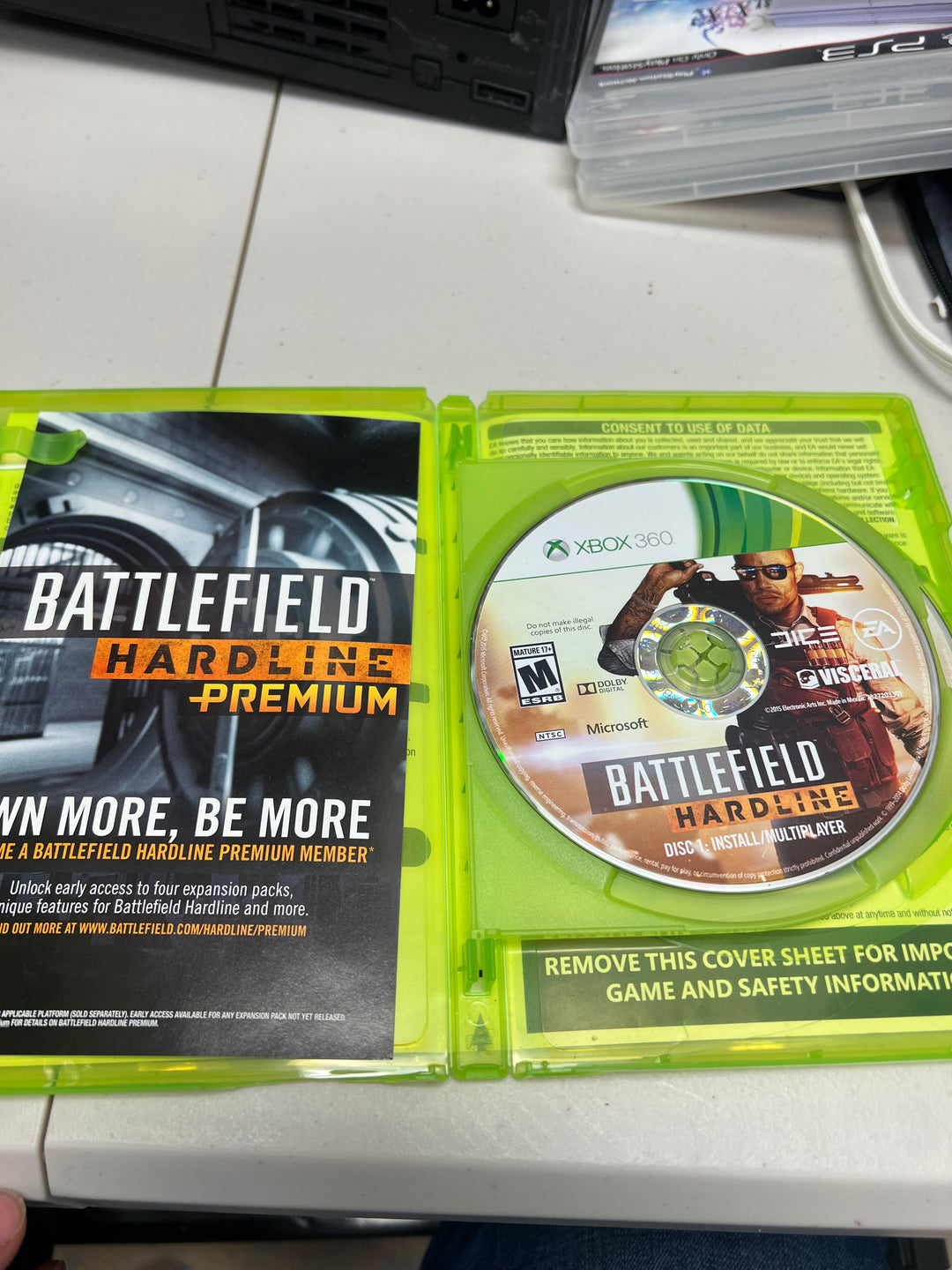 Battlefield Hardline for Microsoft Xbox 360 in case. Tested and Working.     DO61124