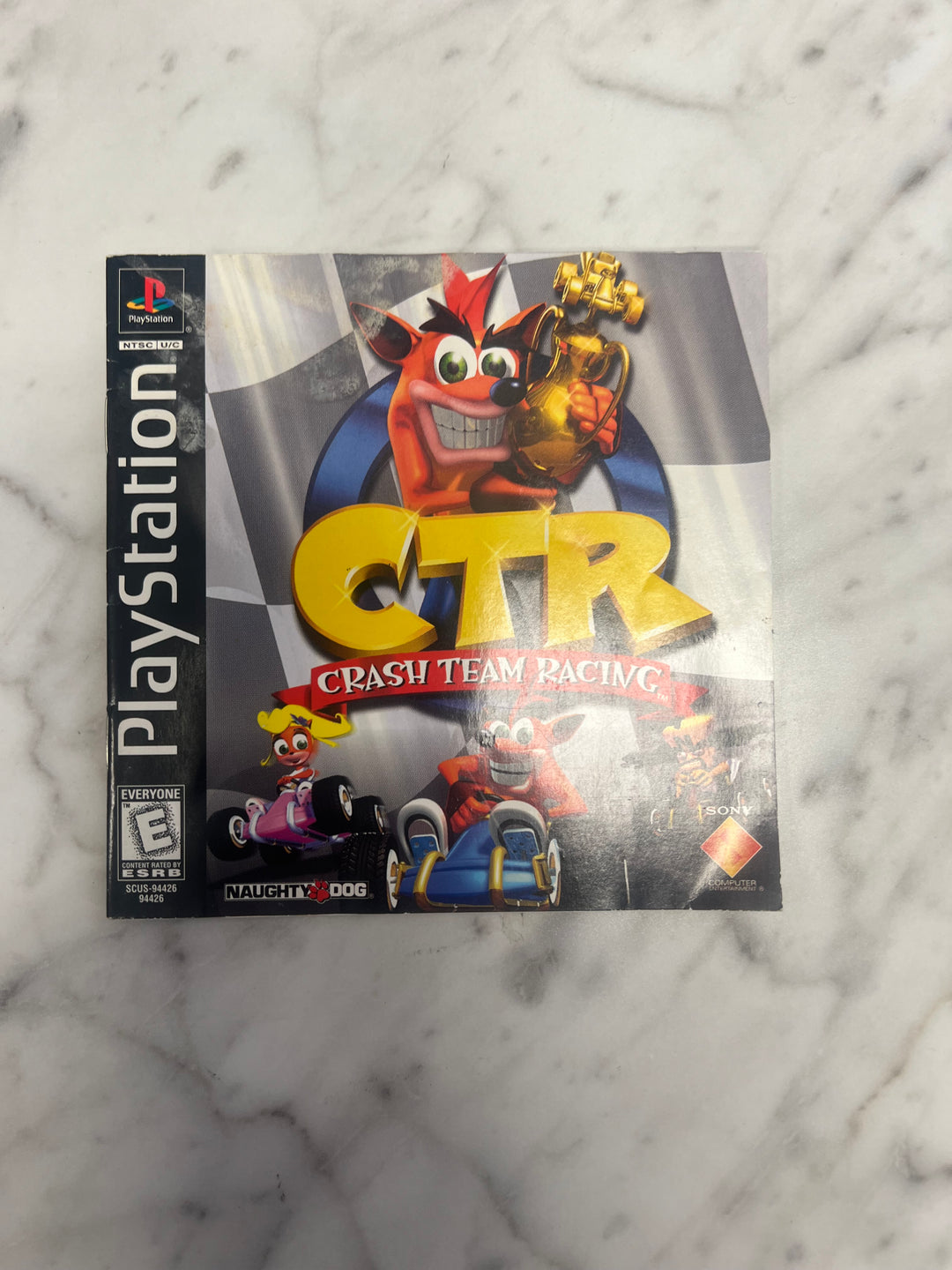 CTR Crash Team Racing for PS1 Playstation MANUAL ONLY MO92324