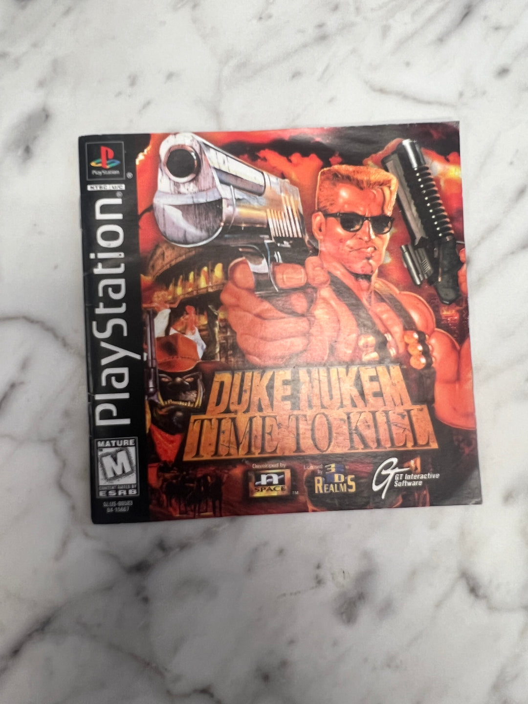 Duke Nukem Time to Kill for PS1 Playstation MANUAL ONLY MO92324