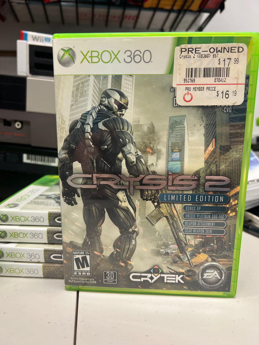 Crysis 2 Limited Edition for Microsoft Xbox 360 in case. Tested and Working.     DO61124