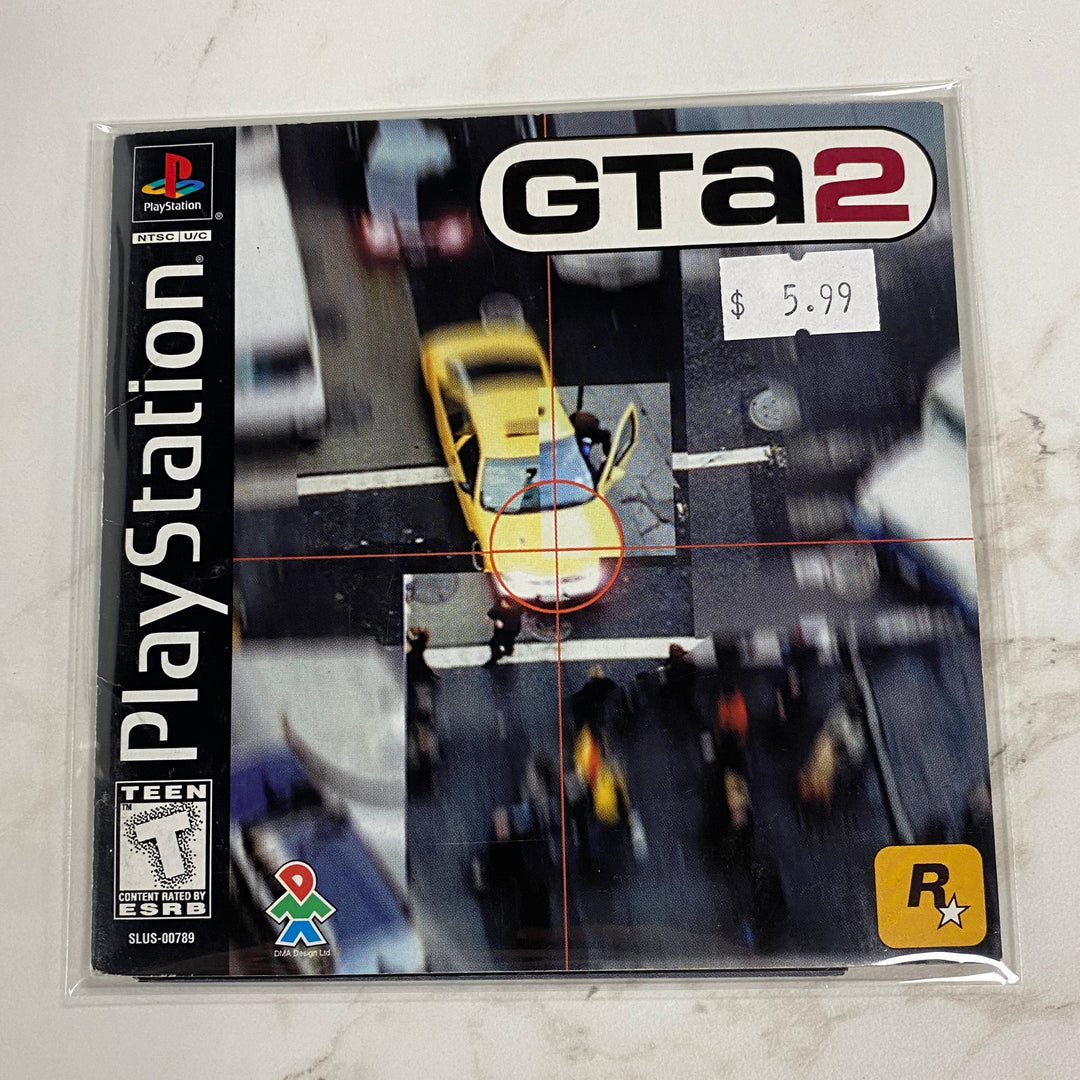 Grand Theft Auto 2 - Playstation 1 PS1 Manual ONLY MO61326