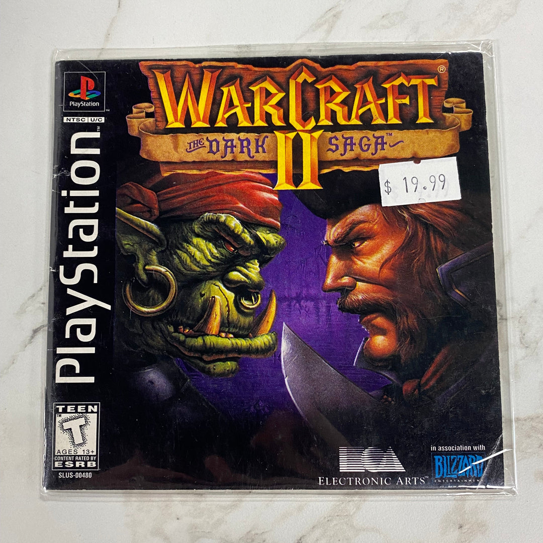 Warcraft II The Dark Saga  - Playstation 1 PS1 Manual ONLY MO61326