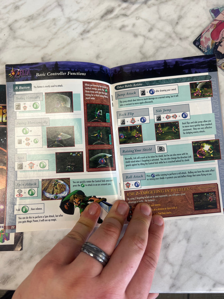 The Legend of Zelda Majora's Mask N64 Manual ONLY MO41925