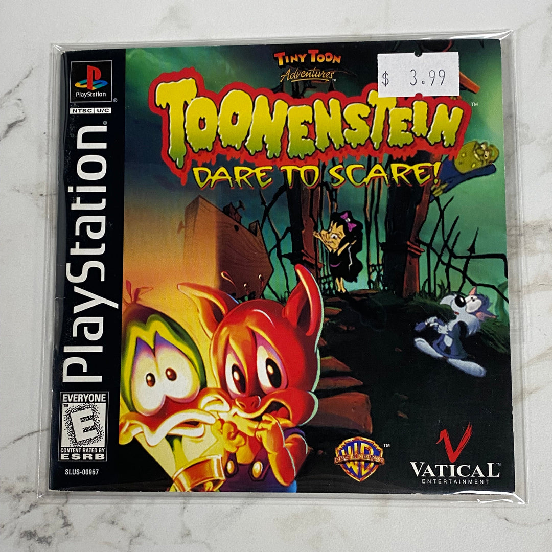 Toonenstein Dare to Scare - Playstation 1 PS1 Manual ONLY MO61326