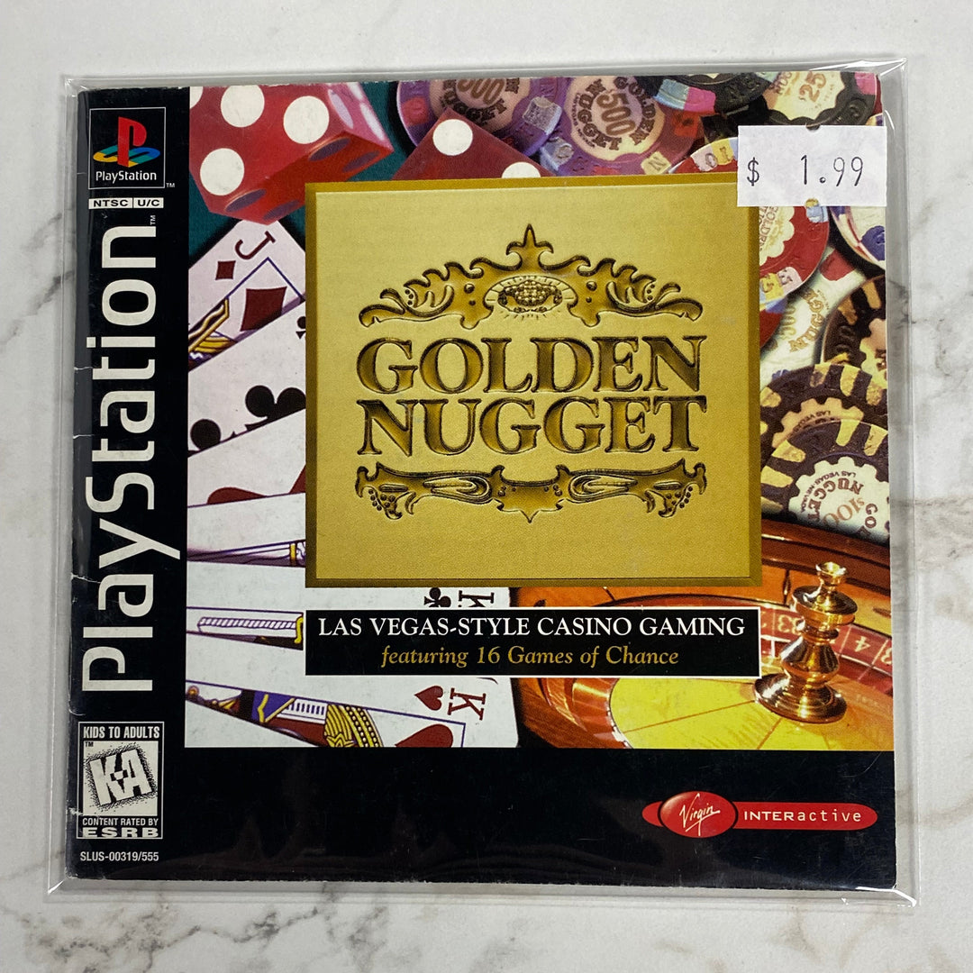 Golden Nugget  - Playstation 1 PS1 Manual ONLY MO61326