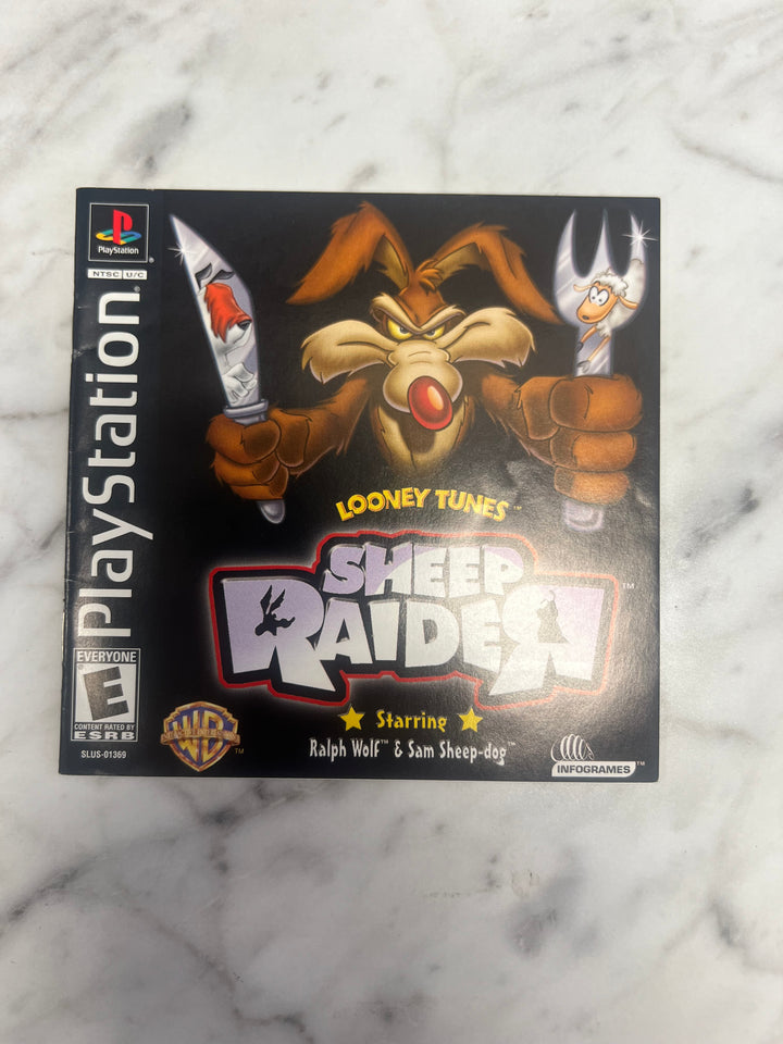 Sheep Raider for PS1 Playstation MANUAL ONLY MO92324