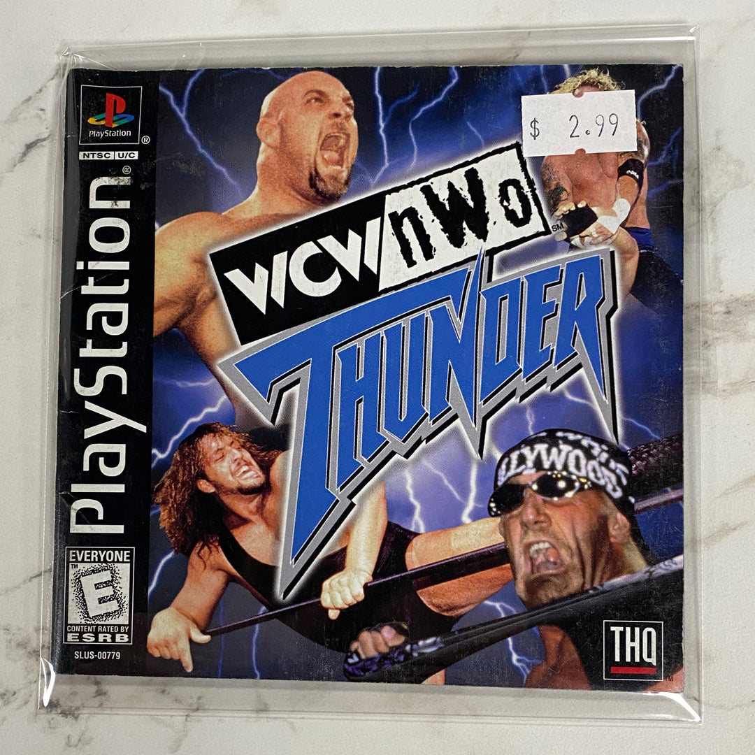 WCW nWo Thunder  - Playstation 1 PS1 Manual ONLY MO61326