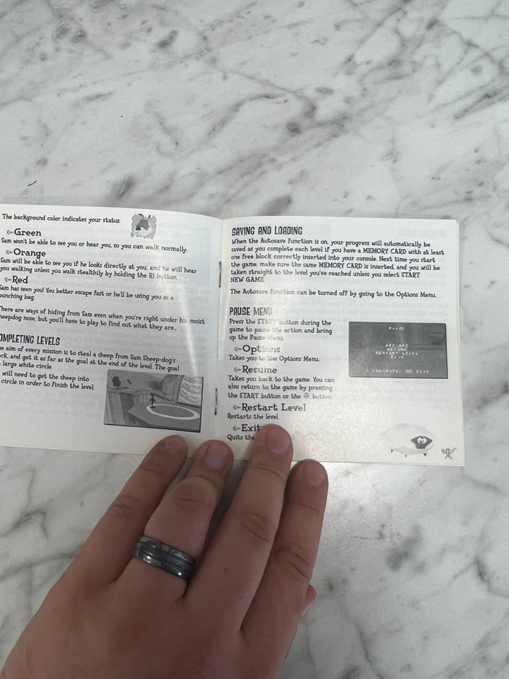 Sheep Raider for PS1 Playstation MANUAL ONLY MO92324