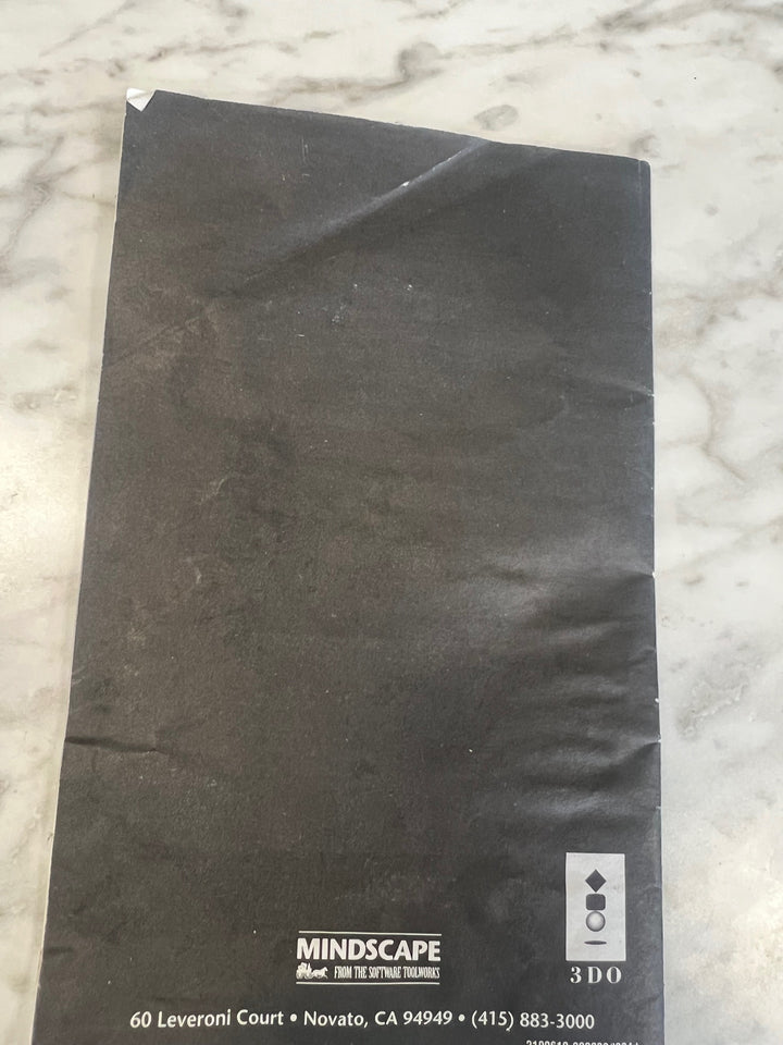 Megarace Mega Race 3DO Manual ONLY MO41925