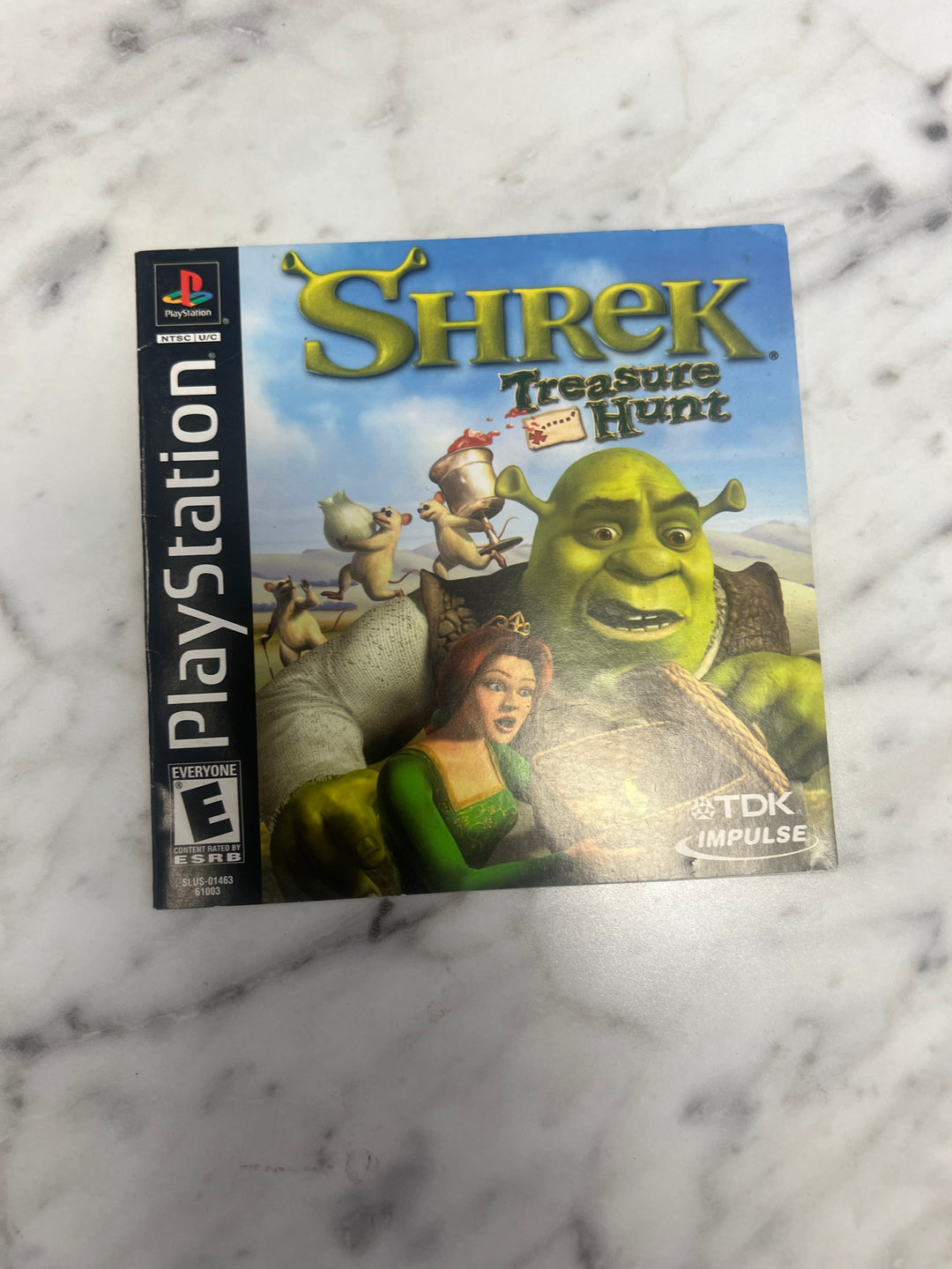 Shrek Treasure Hunt for PS1 Playstation MANUAL ONLY MO92324