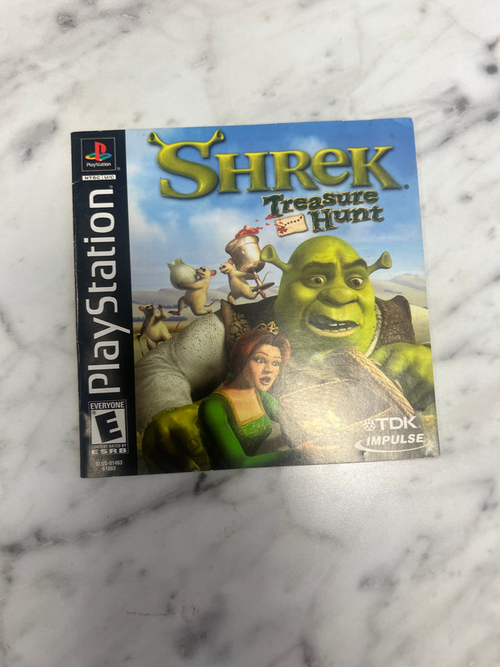 Shrek Treasure Hunt for PS1 Playstation MANUAL ONLY MO92324