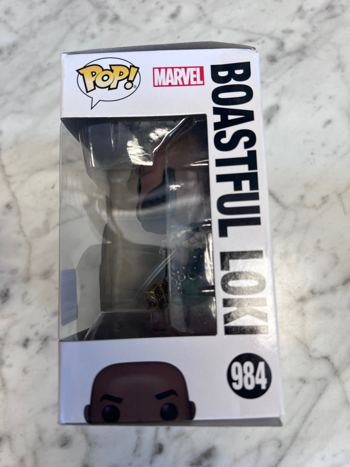 Funko Pop! Boastful Loki #984 Wonderous Convention Exclusive Damaged Box  FP10525