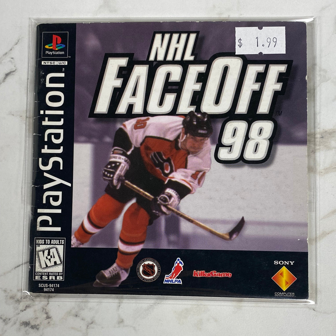 NHL FaceOff 98  - Playstation 1 PS1 Manual ONLY MO61326