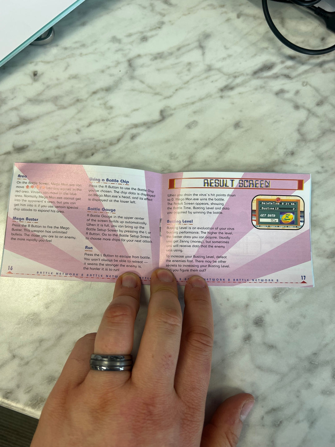 Mega Man Battle Network 2 GBA Gameboy Advance Manual ONLY MO41925