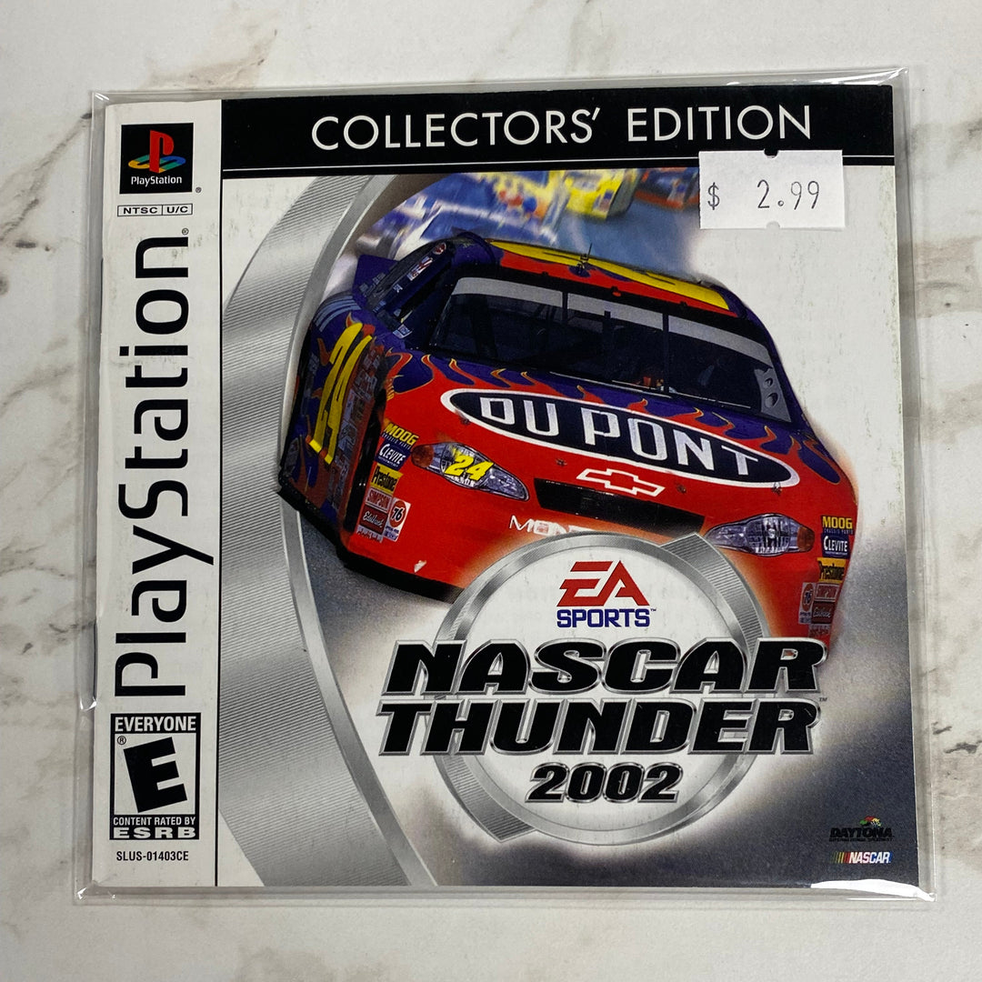 NASCAR Thunder 2002 - Playstation 1 PS1 Manual ONLY MO61326
