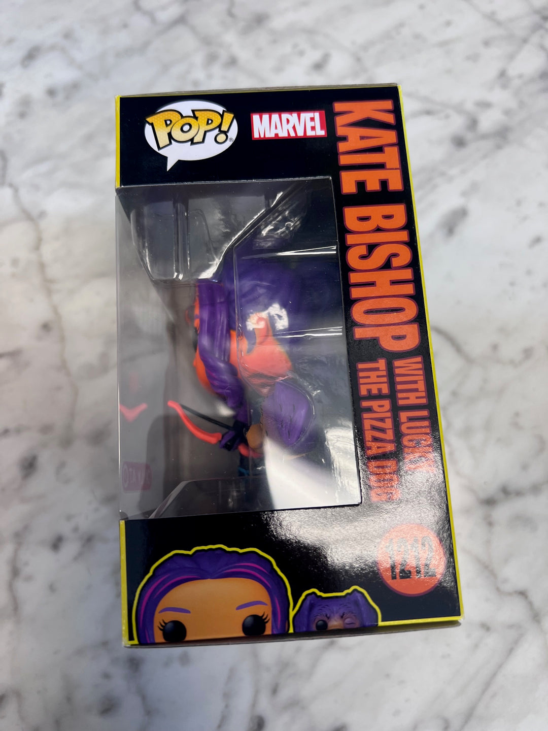 Funko Pop! Kate Bishop with Lucky The Pizza Dog (Blacklight) #1212   FP10525
