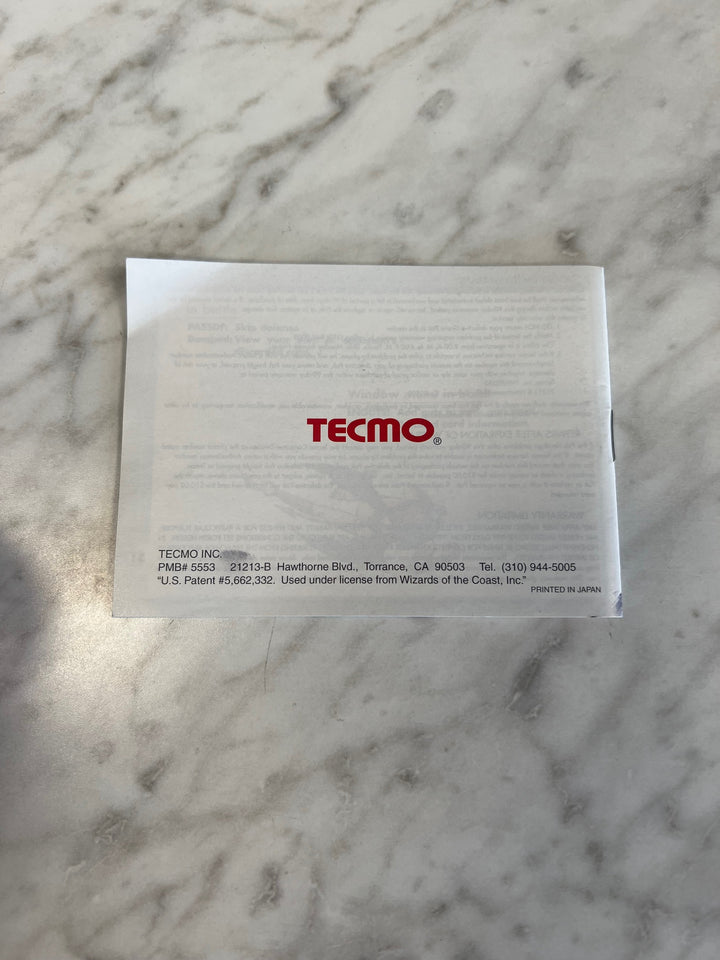 Monster Rancher Battle Card GB Gameboy Color Manual ONLY MO41925