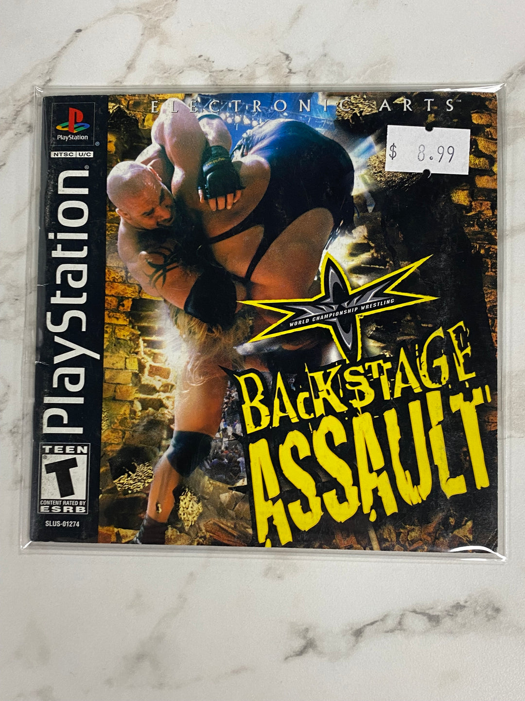 WCW Backstage Assault - Playstation 1 PS1 Manual ONLY MO61326
