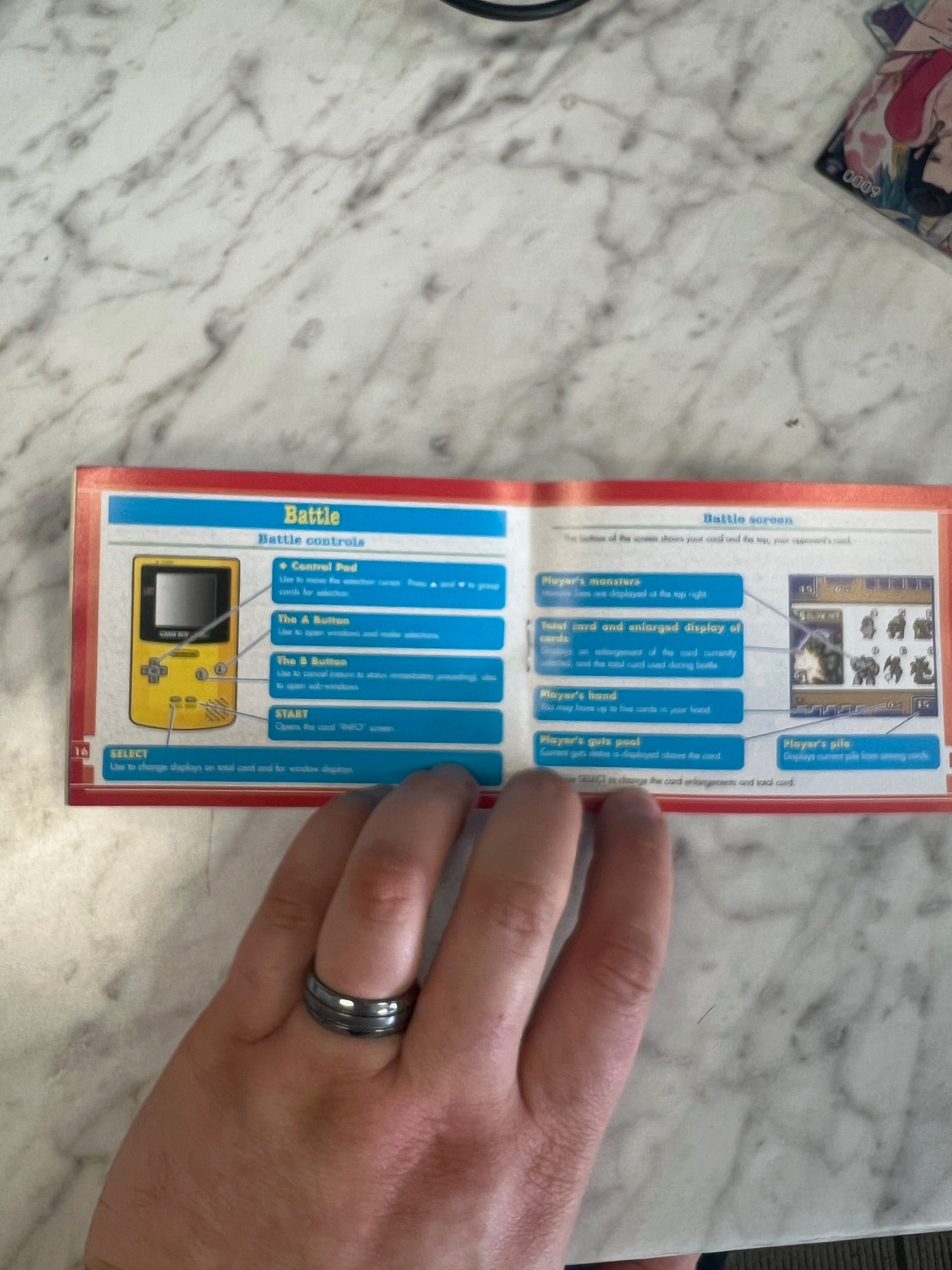 Monster Rancher Battle Card GB Gameboy Color Manual ONLY MO41925