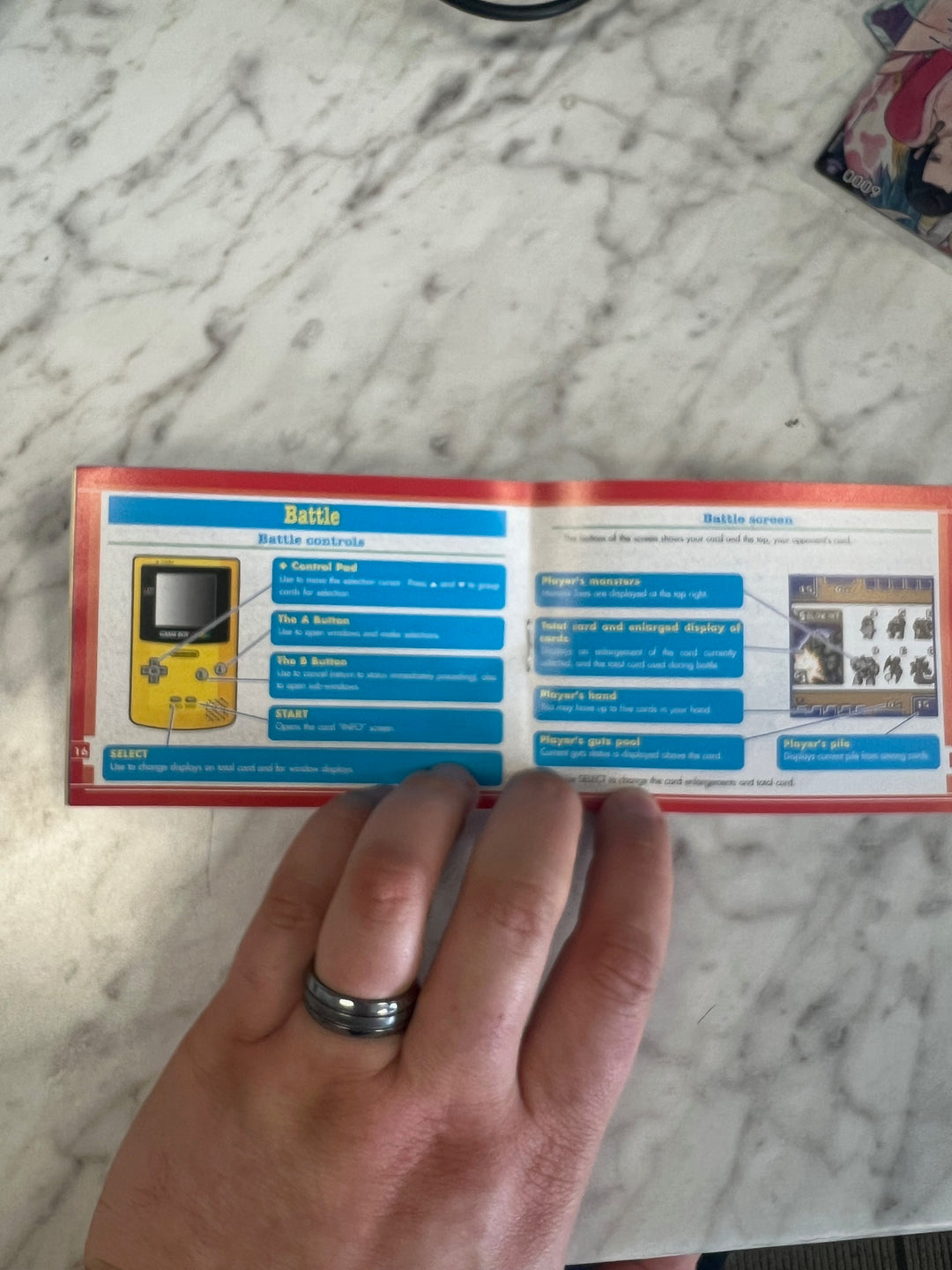 Monster Rancher Battle Card GB Gameboy Color Manual ONLY MO41925