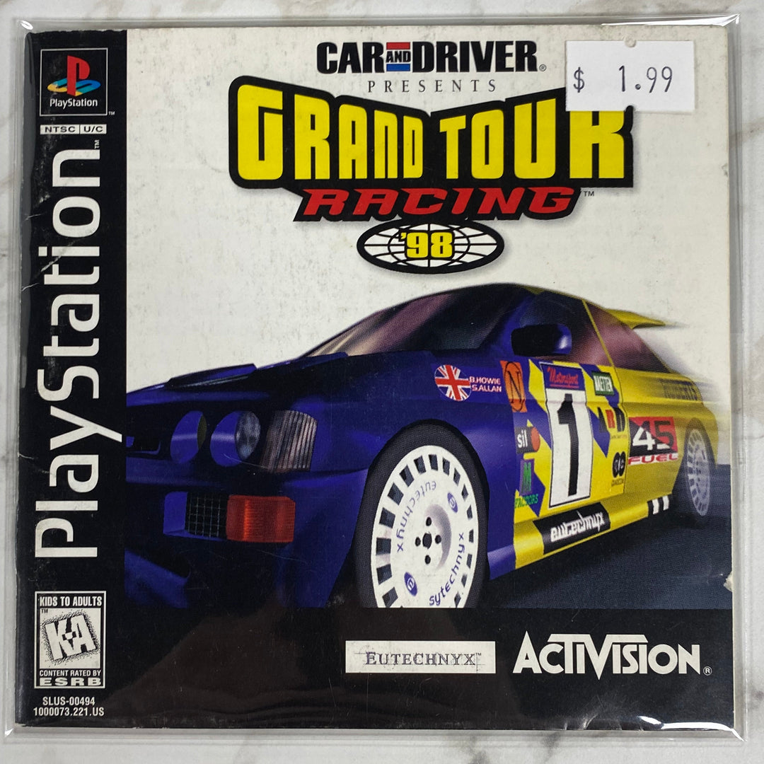 Grand Tour Racing 98 - Playstation 1 PS1 Manual ONLY MO61326