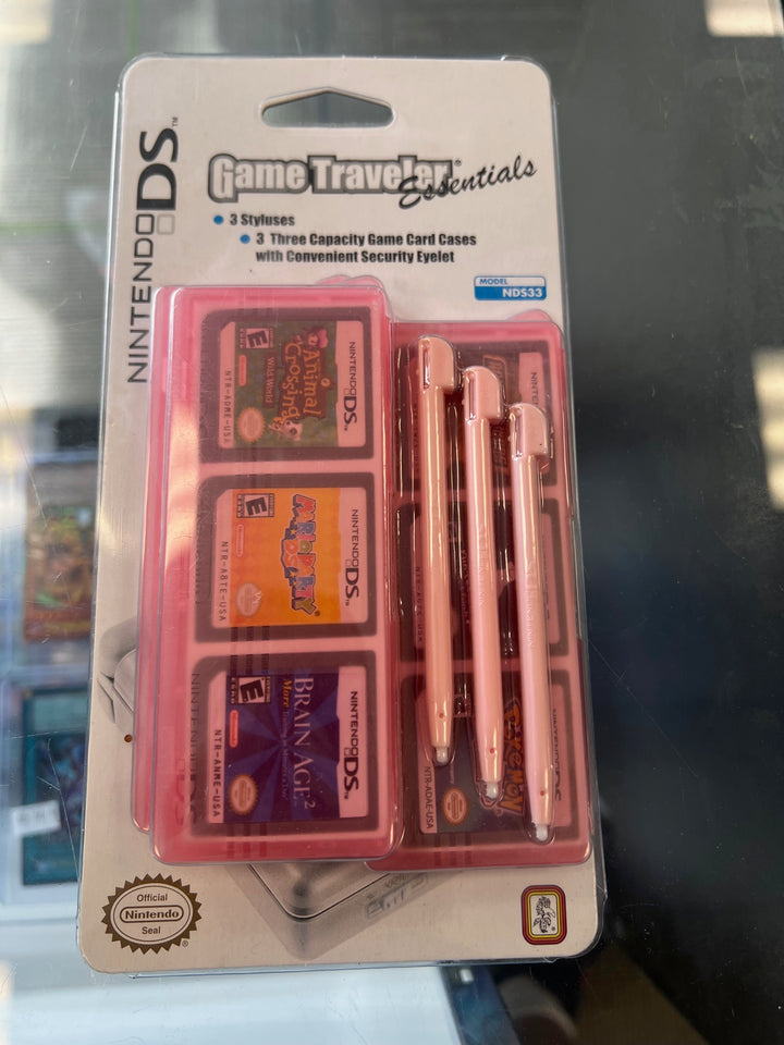 Nintendo DS Game Traveler Essentials (3 Styluses, 3 Game Card Cases) NEW SEALED NA41925