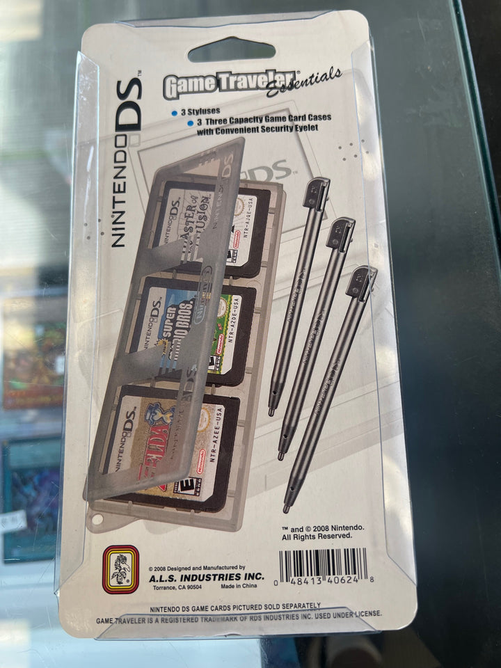 Nintendo DS Game Traveler Essentials (3 Styluses, 3 Game Card Cases) NEW SEALED NA41925
