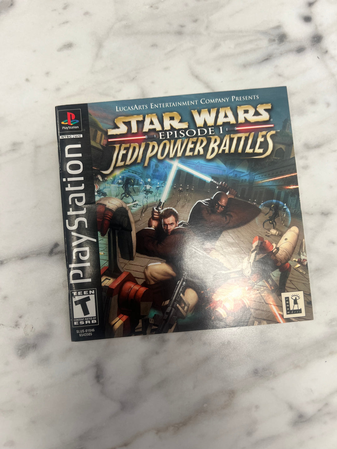 Star Wars Episode 1 Jedi Power Battles for PS1 Playstation MANUAL ONLY MO92324