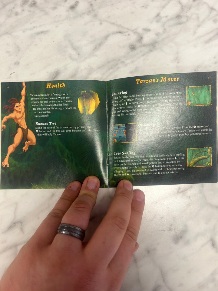 Tarzan for PS1 Playstation MANUAL ONLY MO92324