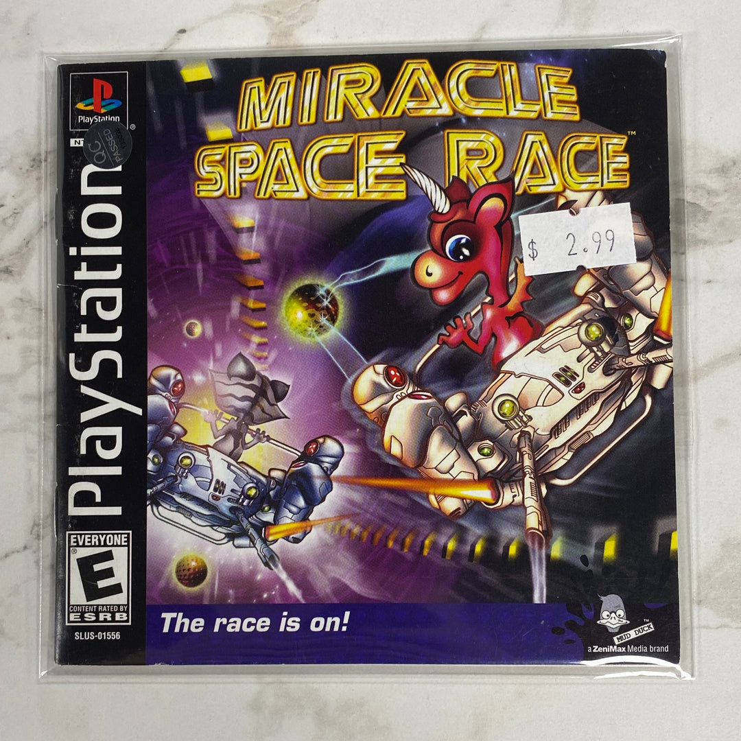 Miracle Space Race  - Playstation 1 PS1 Manual ONLY MO61326