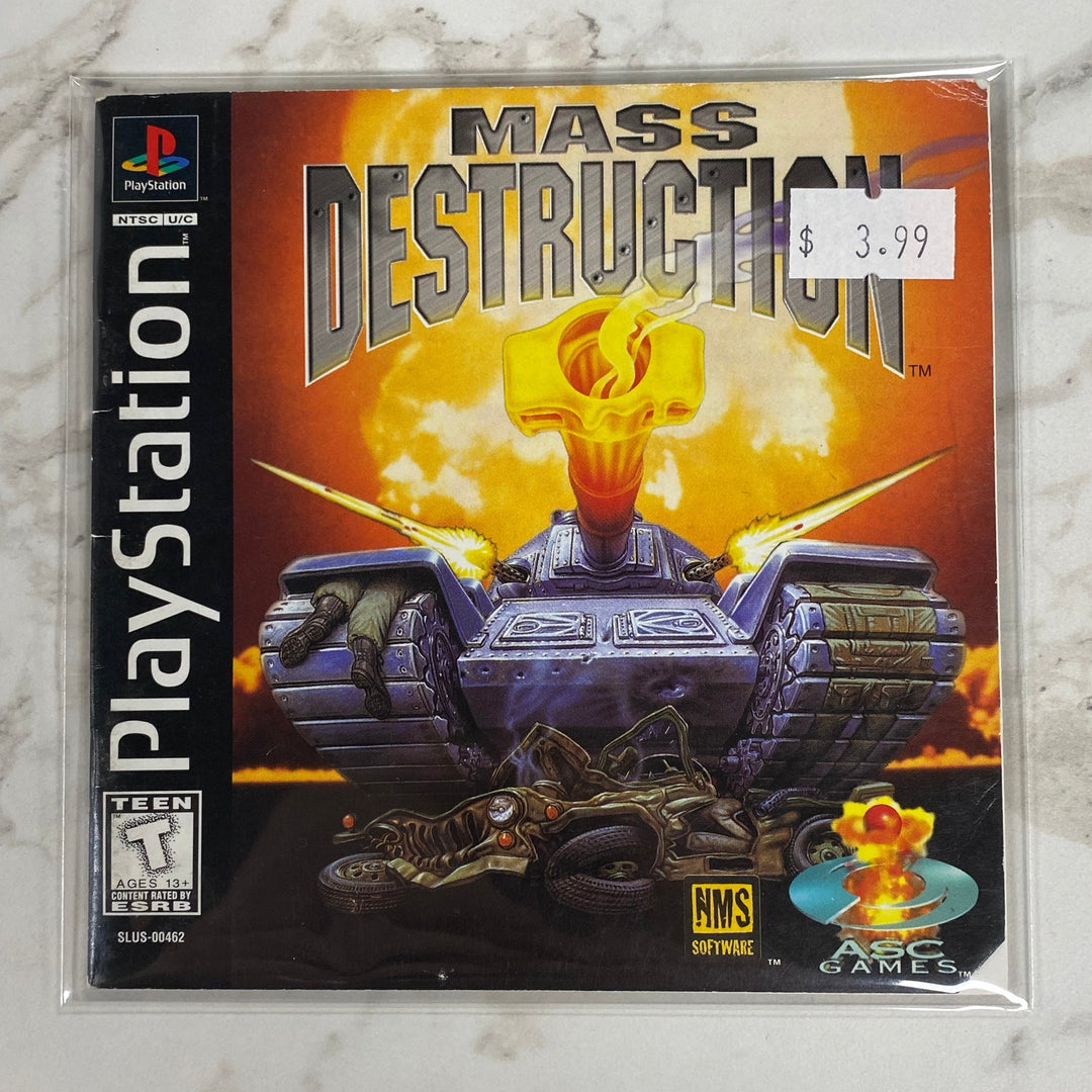Mass Destruction - Playstation 1 PS1 Manual ONLY MO61326
