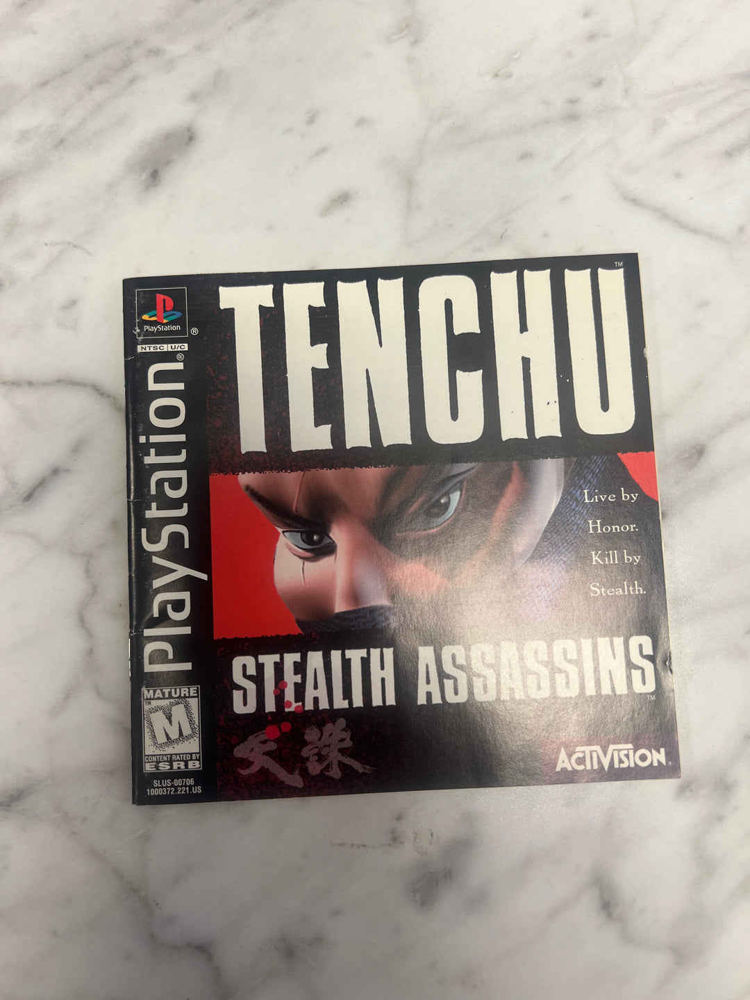 Tenchu Stealth Assassins for PS1 Playstation MANUAL ONLY MO92324