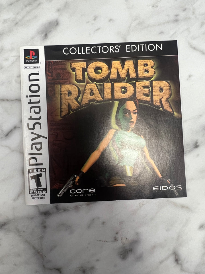 Tomb Raider Collector's Edition for PS1 Playstation (ALL 3) MANUALS ONLY MO92324