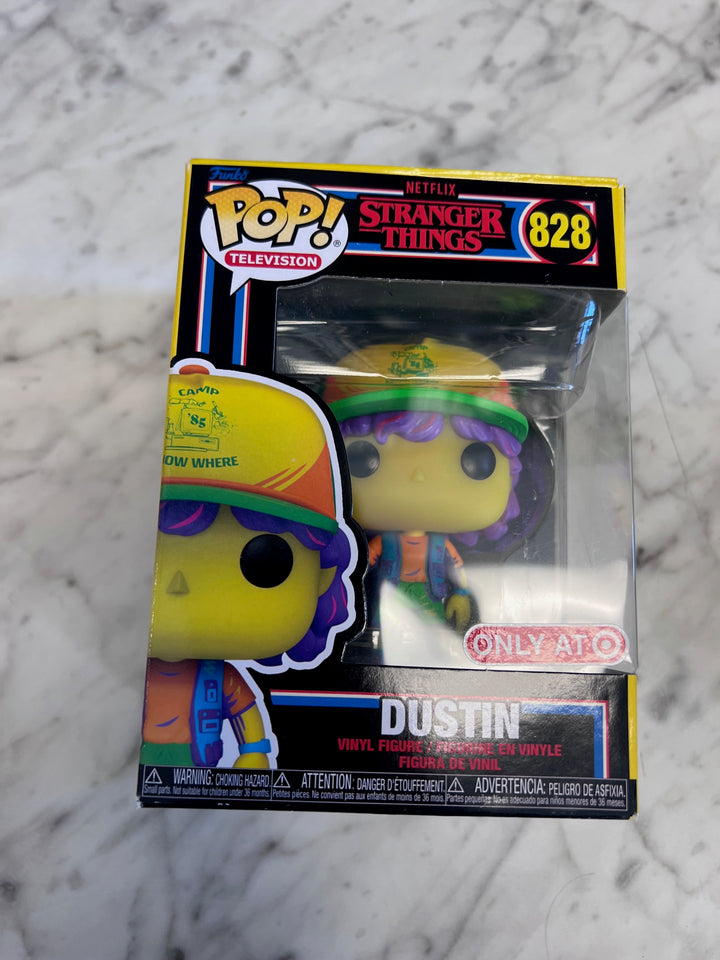 Funko Pop! Dustin (Blacklight) #828 Stranger Things Target Exclusive   FP10525