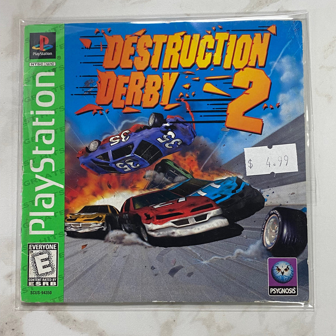 Destruction Derby 2 - Manual ONLY Playstation 1 PS1 MO61226