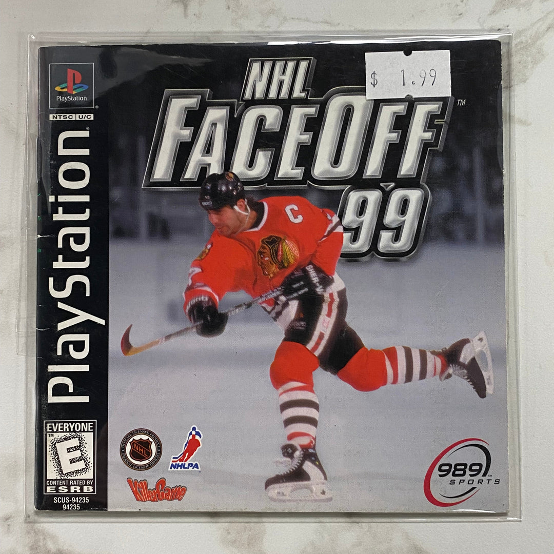 NHL FaceOff 99 - Manual ONLY Playstation 1 PS1 MO61226