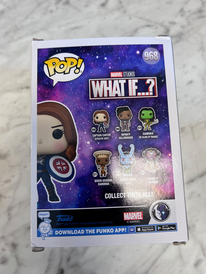 Funko Pop! Captain Carter #968 Marvel What If?  Dinged Corners FP10525