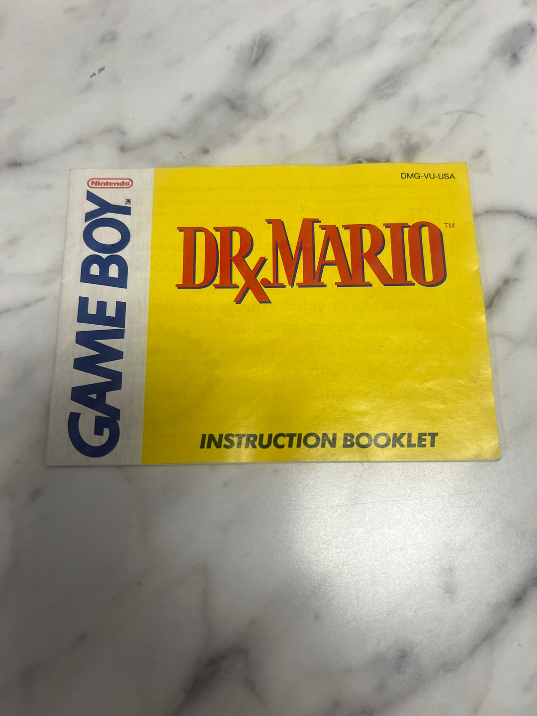 Dr. Mario for Nintendo Game Boy Gameboy MANUAL ONLY MO92324