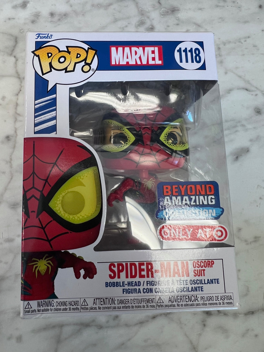 Funko Pop! Spider-Man Oscorp Suit #1118 Beyond Amazing Collection Target FP10525