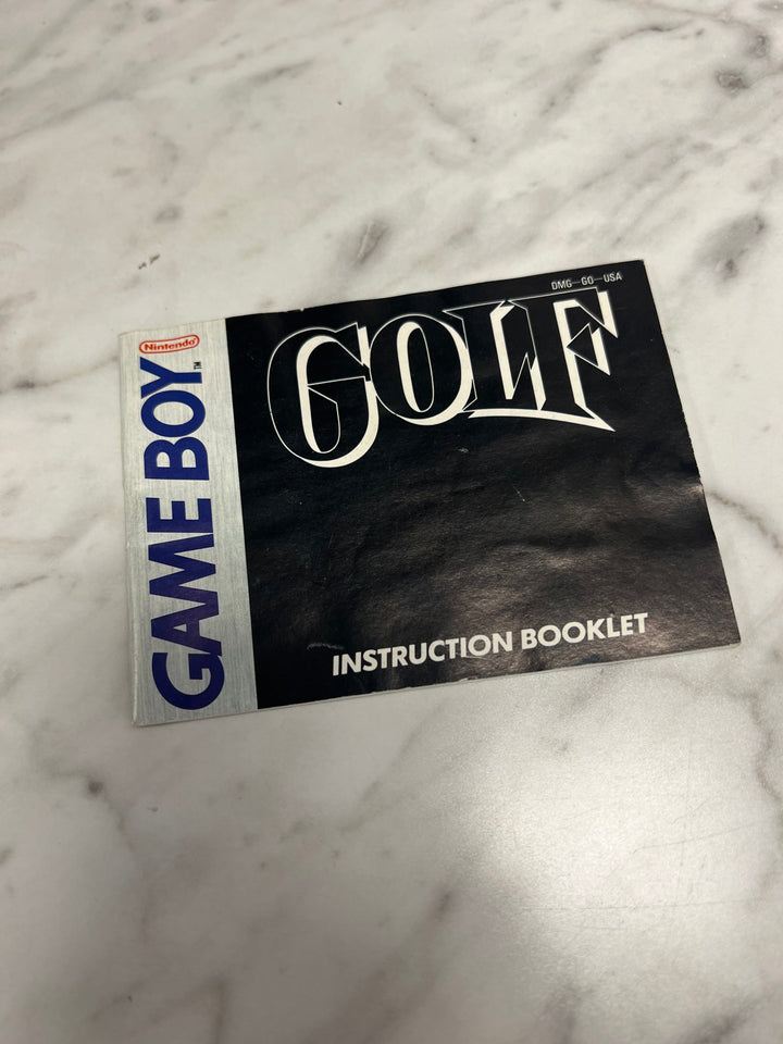 Golf for Nintendo Game Boy Gameboy MANUAL ONLY MO92324