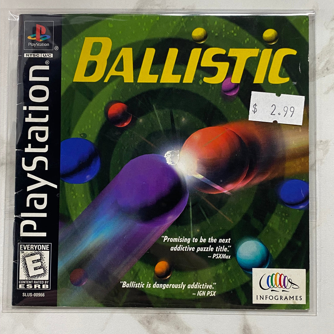 Ballistic - Manual ONLY Playstation 1 PS1 MO61226